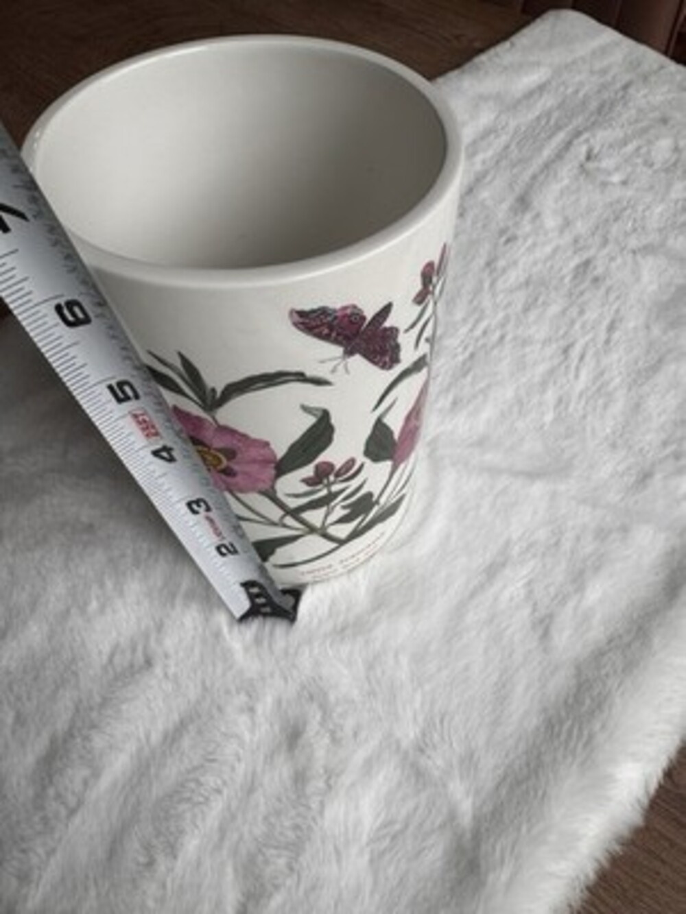 The Botanic Garden Purple Rock Rose Ceramic Vase Container Made In England - Picture 8 of 8